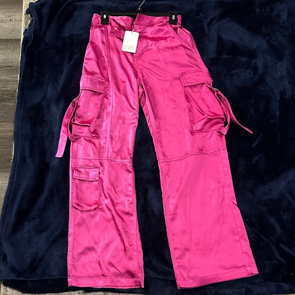 Gianni Bini Vibrant Pink Wide Leg Pants